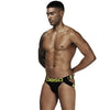 0850 Only Jockstrap men's breathable design jockstrap in Black, front view