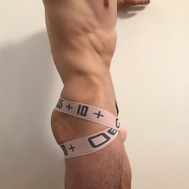 0850 Only Jockstrap men's breathable design jockstrap in Pink, right side view