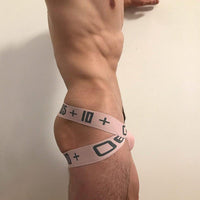 0850 Only Jockstrap men's breathable design jockstrap in Pink, right side view