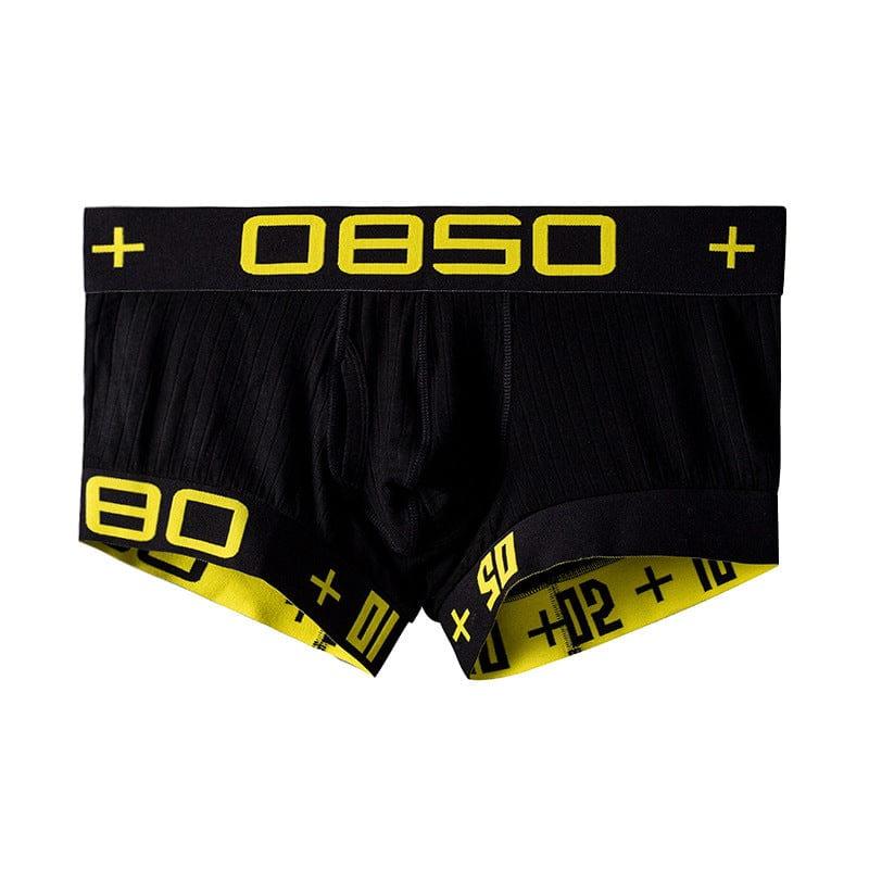 Daily wear|Gym sessions|Holiday parties|Pride events|Night gatherings|Breathable|Butt-lift design|Comfort|Proper support|Stylish appearance|Festive mood|Men's trunks|Low-rise underwear|Solid color trunks|Sexy trunks|Black|Front view2
