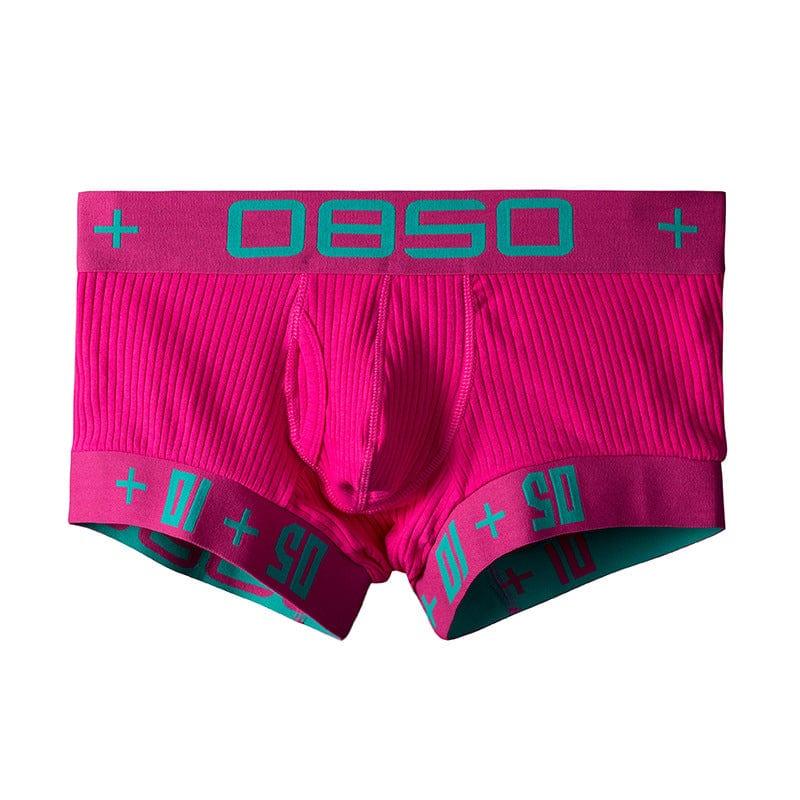 Daily wear|Gym sessions|Holiday parties|Pride events|Night gatherings|Breathable|Butt-lift design|Comfort|Proper support|Stylish appearance|Festive mood|Men's trunks|Low-rise underwear|Solid color trunks|Sexy trunks|Plum Red|Front view2