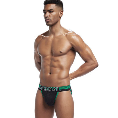JOCKMAIL | Ripple Mesh High-Cut Bulge Briefs