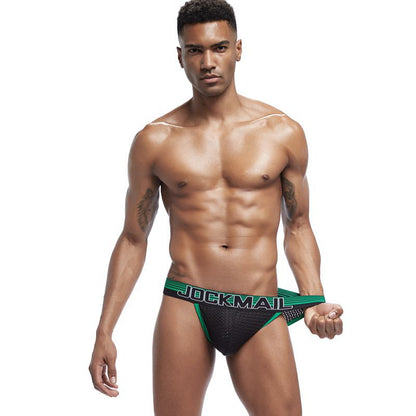 JOCKMAIL | Ripple Mesh High-Cut Bulge Briefs