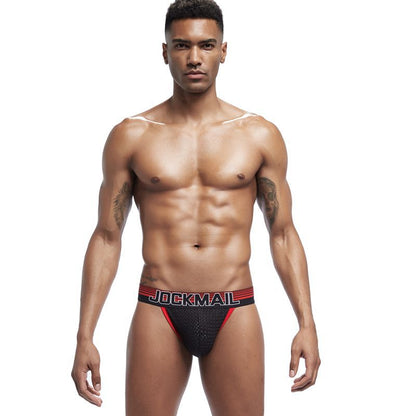JOCKMAIL | Ripple Mesh High-Cut Bulge Briefs