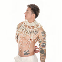 PRINCEJOCK | Handmade Pearl Body Harness Male Gogo Costume