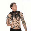 PRINCEJOCK | Handmade Pearl Body Harness Male Gogo Costume