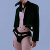 ADANNU Bad Kid Start Briefs men's moisture wicking briefs in black, right side view