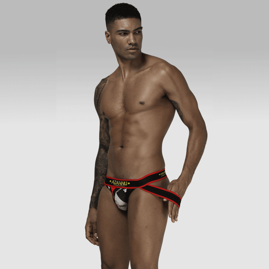 prince-wear popular products Red / M ADANNU | Seamless Colorful Ice Silk Jockstrap