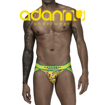 prince-wear popular products Yellow / M ADANNU | Seamless Colorful Ice Silk Jockstrap