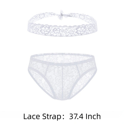ADANNU | Lace Strap & Briefs Set