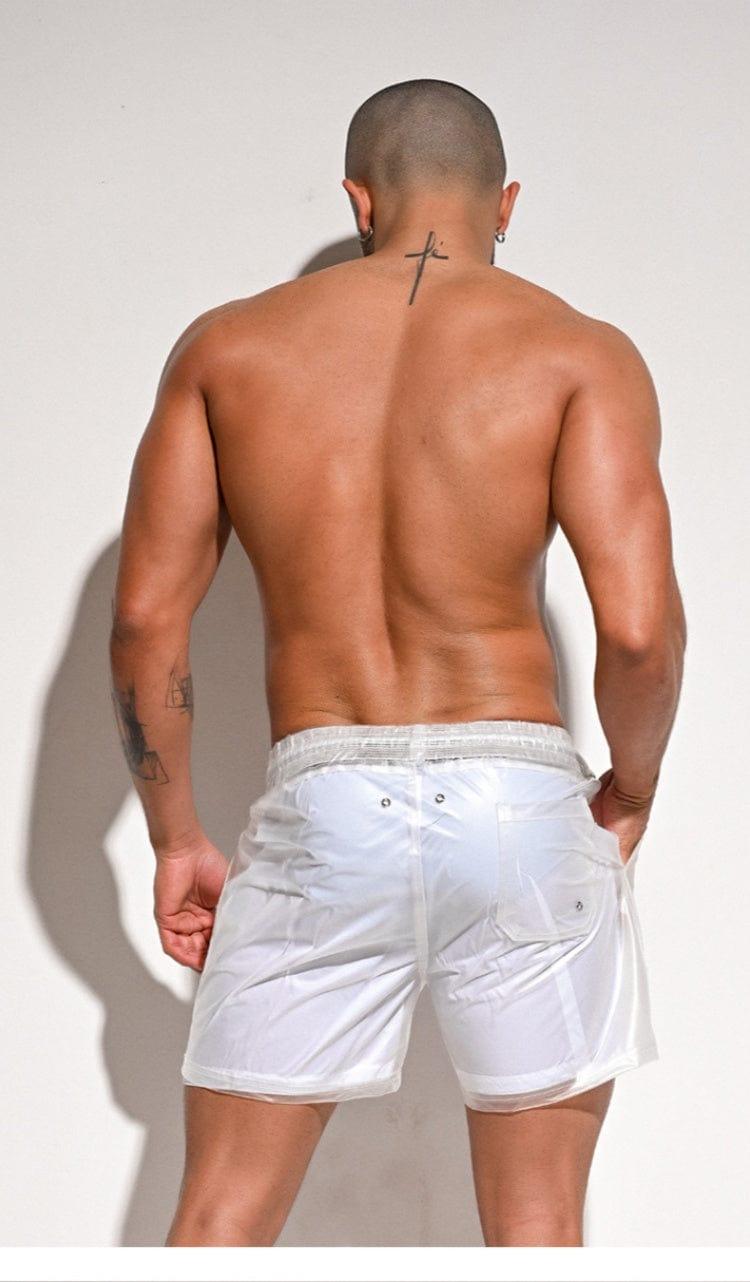prince-wear Outerwear DESMIIT | Double Layer Transparent Beach Shorts