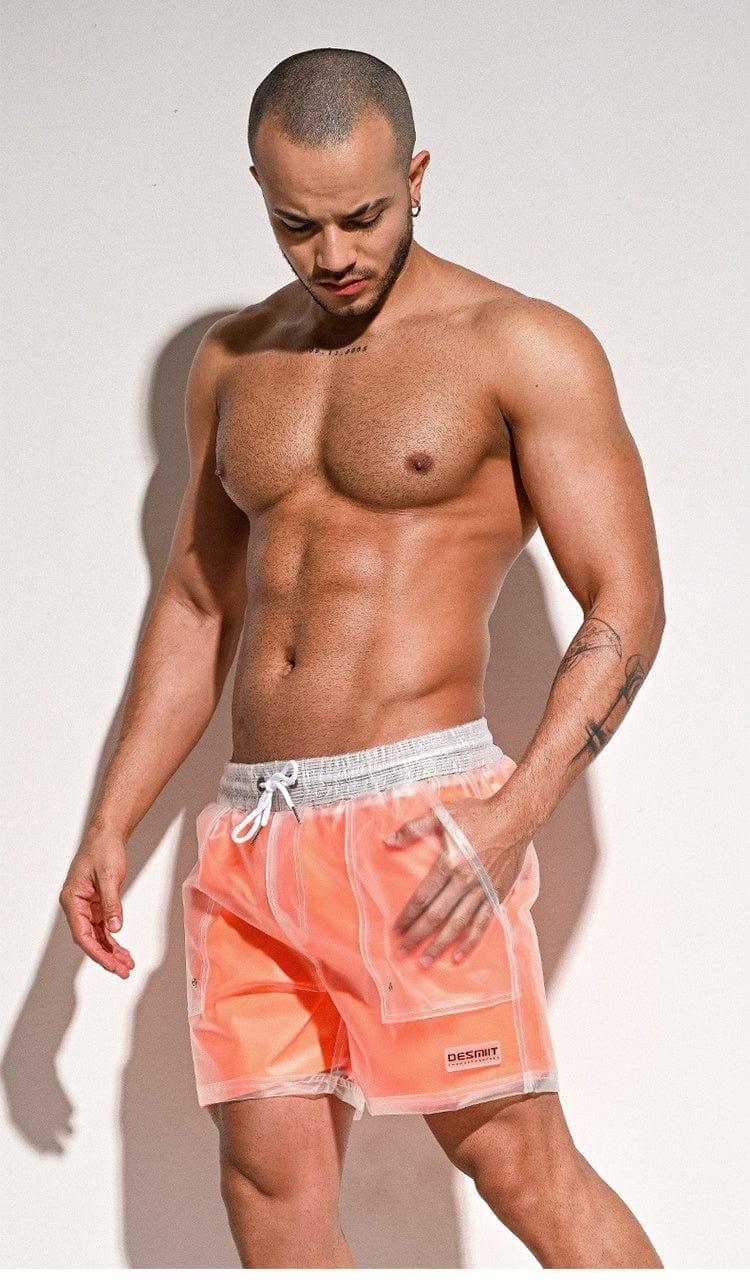 prince-wear Outerwear DESMIIT | Double Layer Transparent Beach Shorts