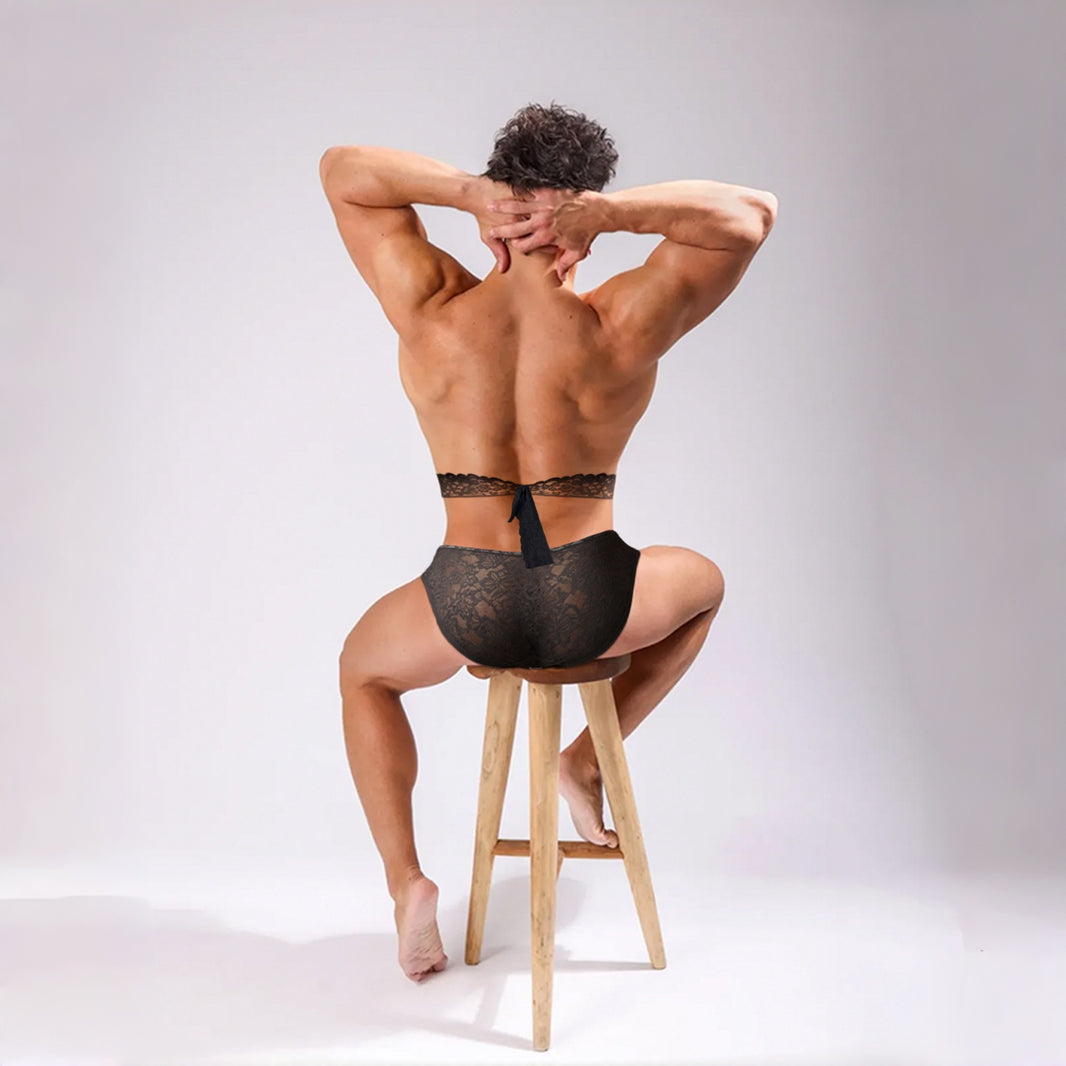 ADANNU | Lace Strap & Briefs Set