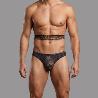 ADANNU | Lace Strap & Briefs Set