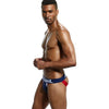 JOCKMAIL Athlete's Jockstrap men's moisture wicking jockstrap in Sapphire Blue, right side view