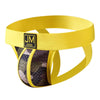 JOCKMAIL Camo Mesh Sports Jockstrap men's breathable design jockstrap in Yellow, 3D left side view