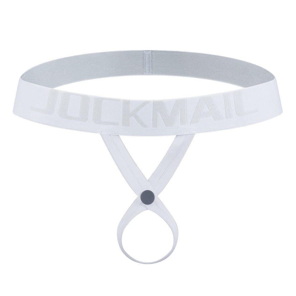 prince-wear White / S/M JOCKMAIL | Cross-Strap Men's Lingerie