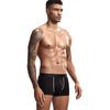 JOCKMAIL Independent Pouch Boxers men's breathable underwear in black, front view