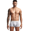 JOCKMAIL Independent Pouch Boxers men's breathable underwear in light gray, front view