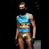 JOCKMAIL Iridescent Boxers men's iridescent underwear in gold, front view