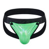 JOCKMAIL Iridescent Core Detachable Jockstrap men's comfort fit jockstrap in Fluorescent Green, front view