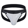 JOCKMAIL Iridescent Core Detachable Jockstrap men's comfort fit jockstrap in White, front view