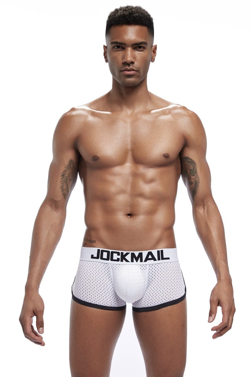 prince-wear popular products White / M JOCKMAIL | Mesh Boxer with Sponge Pad