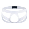 JOCKMAIL Mobius Ring Jockstrap men's comfort fit jockstrap in 249 White, front view