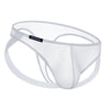JOCKMAIL NatureVibe Sheer Supportive Jockstrap men's comfort fit jockstrap in White, left side view