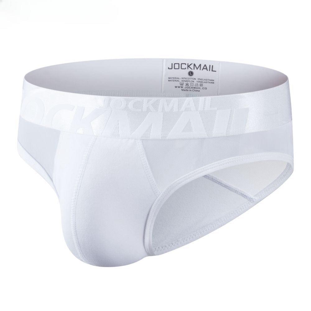 prince-wear Briefs White / M JOCKMAIL | Electric Charger Patchwork Sheer Brief