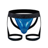 prince-wear Blue / M JOCKMAIL | Suspenders Double Jockstrap Men's Lingerie