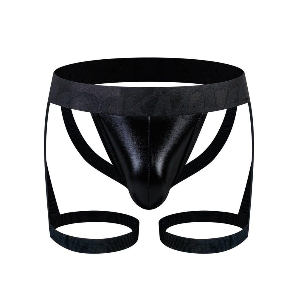 prince-wear Black / M JOCKMAIL | Suspenders Double Jockstrap Men's Lingerie