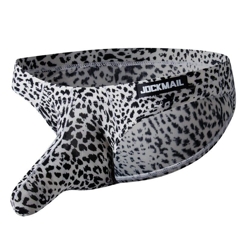 prince-wear JOCKMAIL | Leopard Print Big Boy Bulge Pouch Briefs