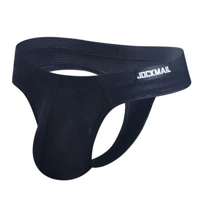 prince-wear Men's Tongs JOCKMAIL | NatureVibe Mesh Thong with Bulge Pouch