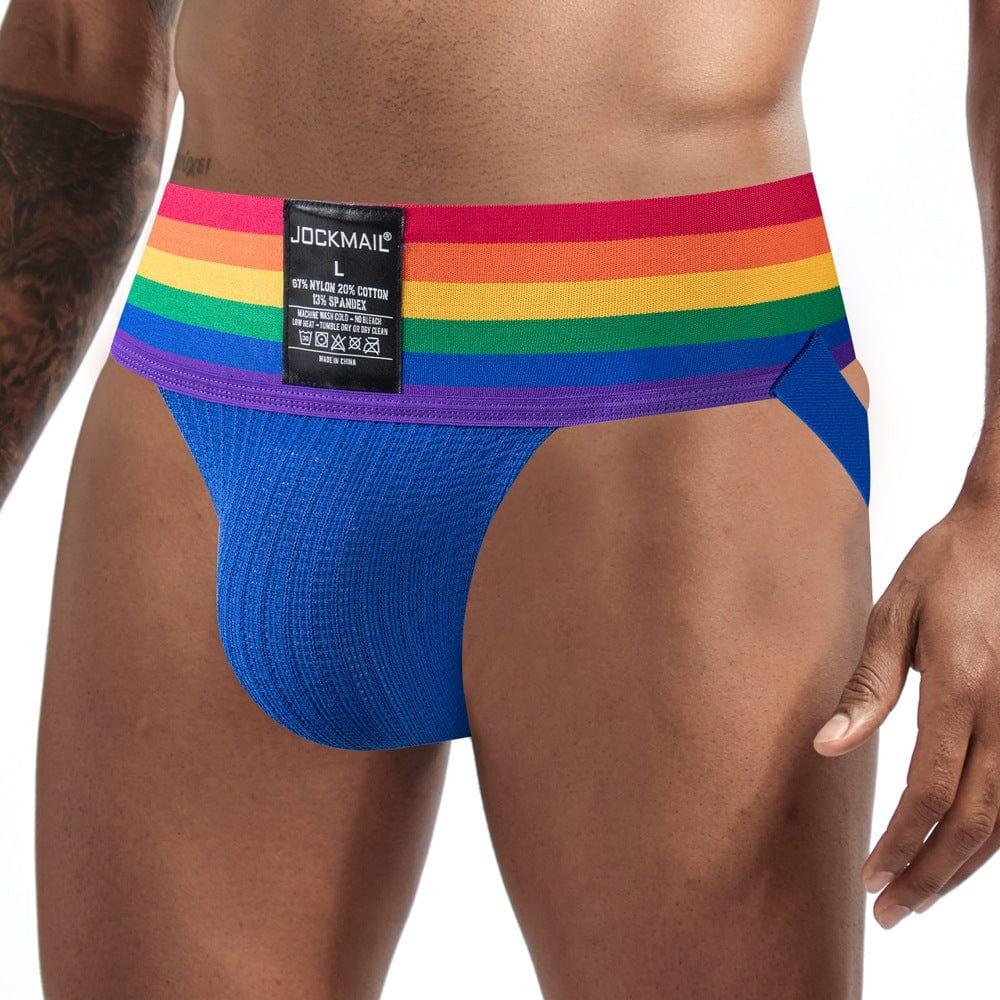 prince-wear popular products Blue / M JOCKMAIL | Rainbow Jockstrap