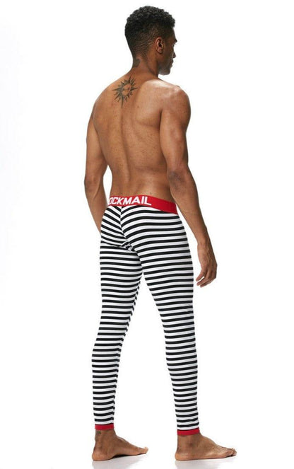 prince-wear popular products JOCKMAIL | Zebra Print Bulge Pouch Long Underwear