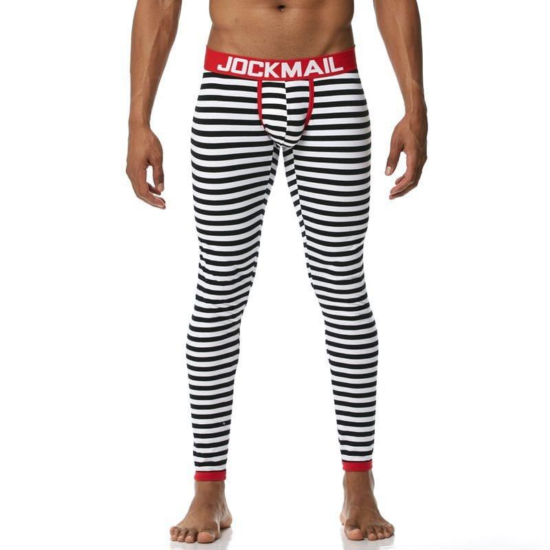 prince-wear popular products JOCKMAIL | Zebra Print Bulge Pouch Long Underwear