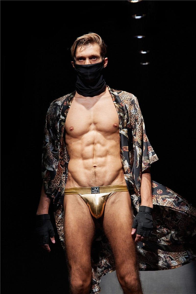 JOCKMAIL Party Jockstrap men's comfort fit jockstrap in Gold, front view
