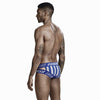 JOCKMAIL Power Hustle Briefs men's breathable design briefs in blue ash, back view