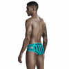 JOCKMAIL Power Hustle Briefs men's breathable design briefs in lake blue, back view
