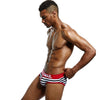 JOCKMAIL Summer Briefs men's moisture wicking briefs in red, right side view