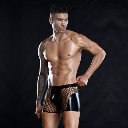 prince-wear Free size JSY Men's Lingerie | Fishnet Boxers