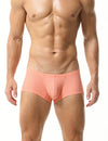 Gym workout|Sports training|Running sessions|Fitness routines|Athletic fit|Breathable|Supportive waistband|Moisture control|Muscle support|Freedom of movement|Daily activity|Men's trunks|Sport underwear|Low-rise trunks|TAUWELL trunks|Orange|Front view