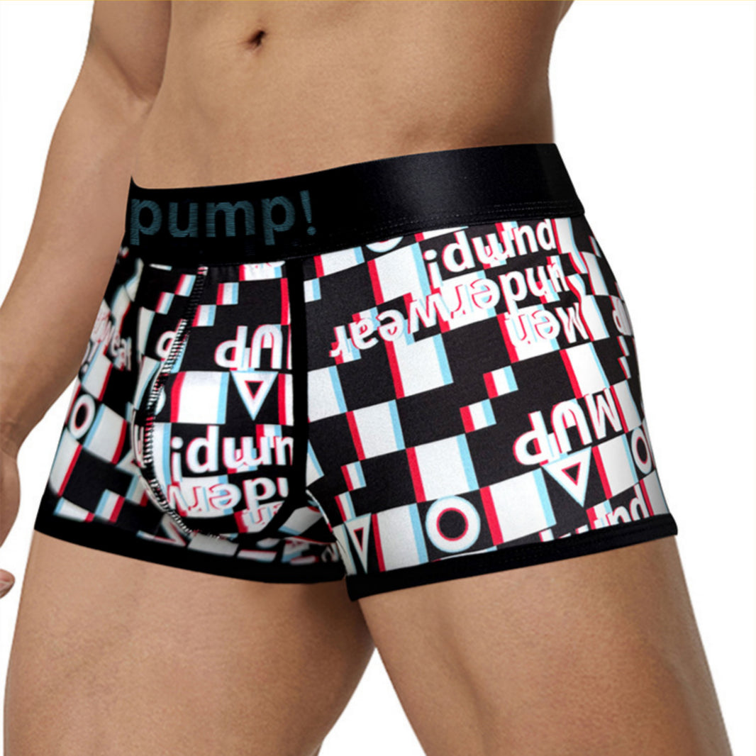 PUMP! | Plaid Graffiti Boxers