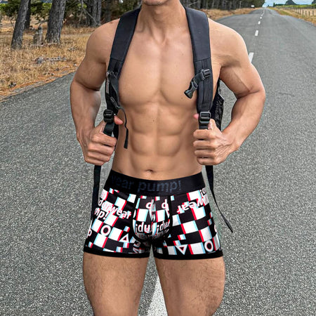 PUMP! | Plaid Graffiti Boxers